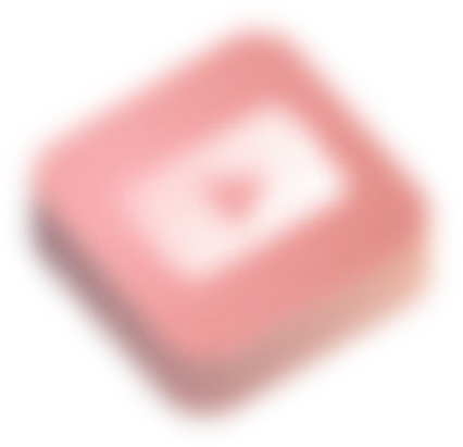 desenfoque completo del logotipo de youtube
